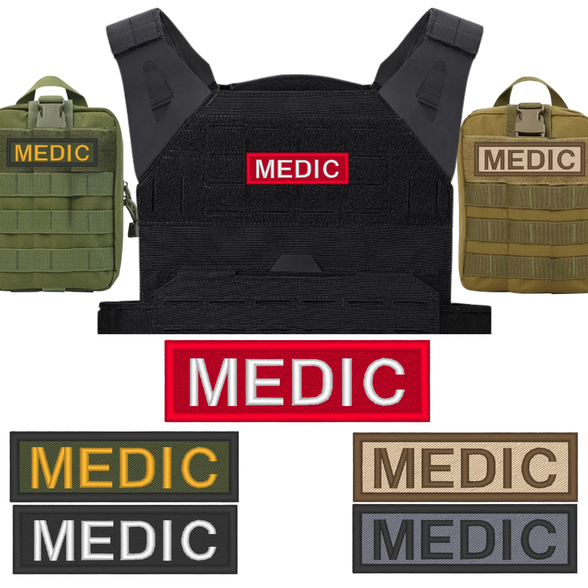 Medic Patch - Medical Cross Embroidered Patch – American Citizens Defense