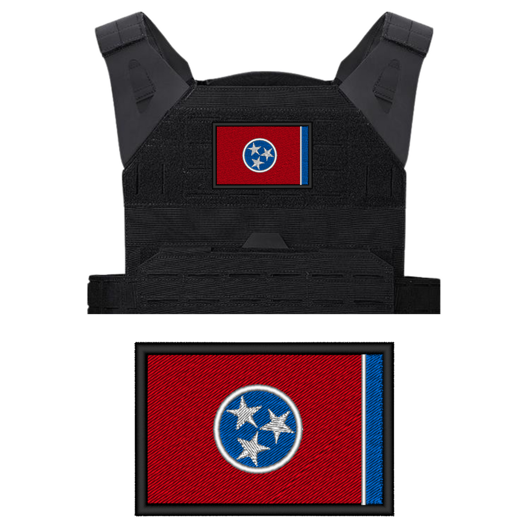 Tennessee State Flag Embroidered Plate Carrier Patch