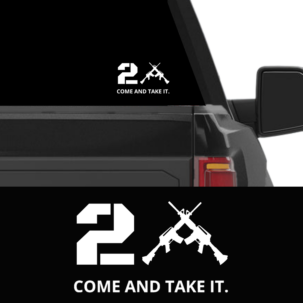 2A Come and Take It Window Decal