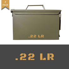 Load image into Gallery viewer, .22 LR Ammo Can Decal (2 Pack)
