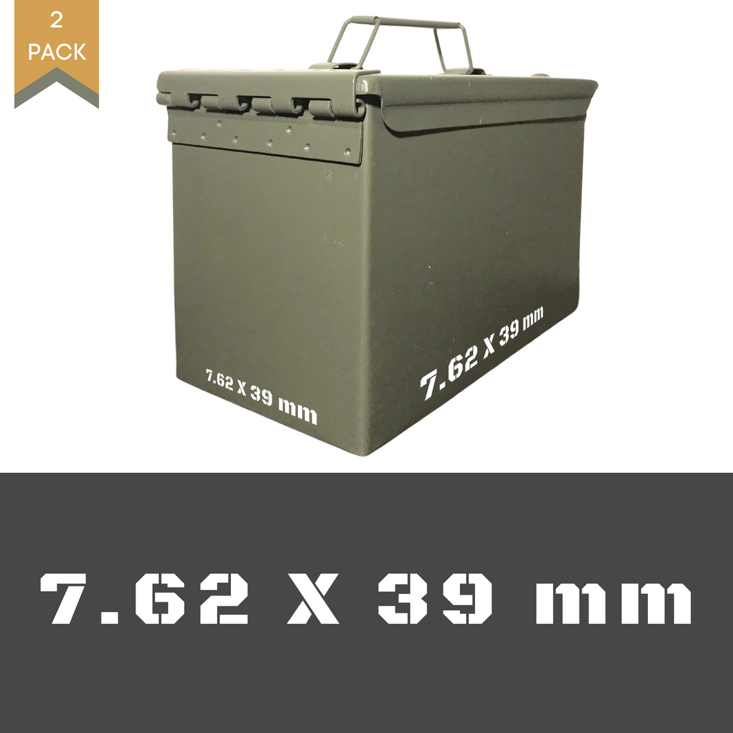 7.69 x 39 mm Ammo Can Decal (2 Pack)