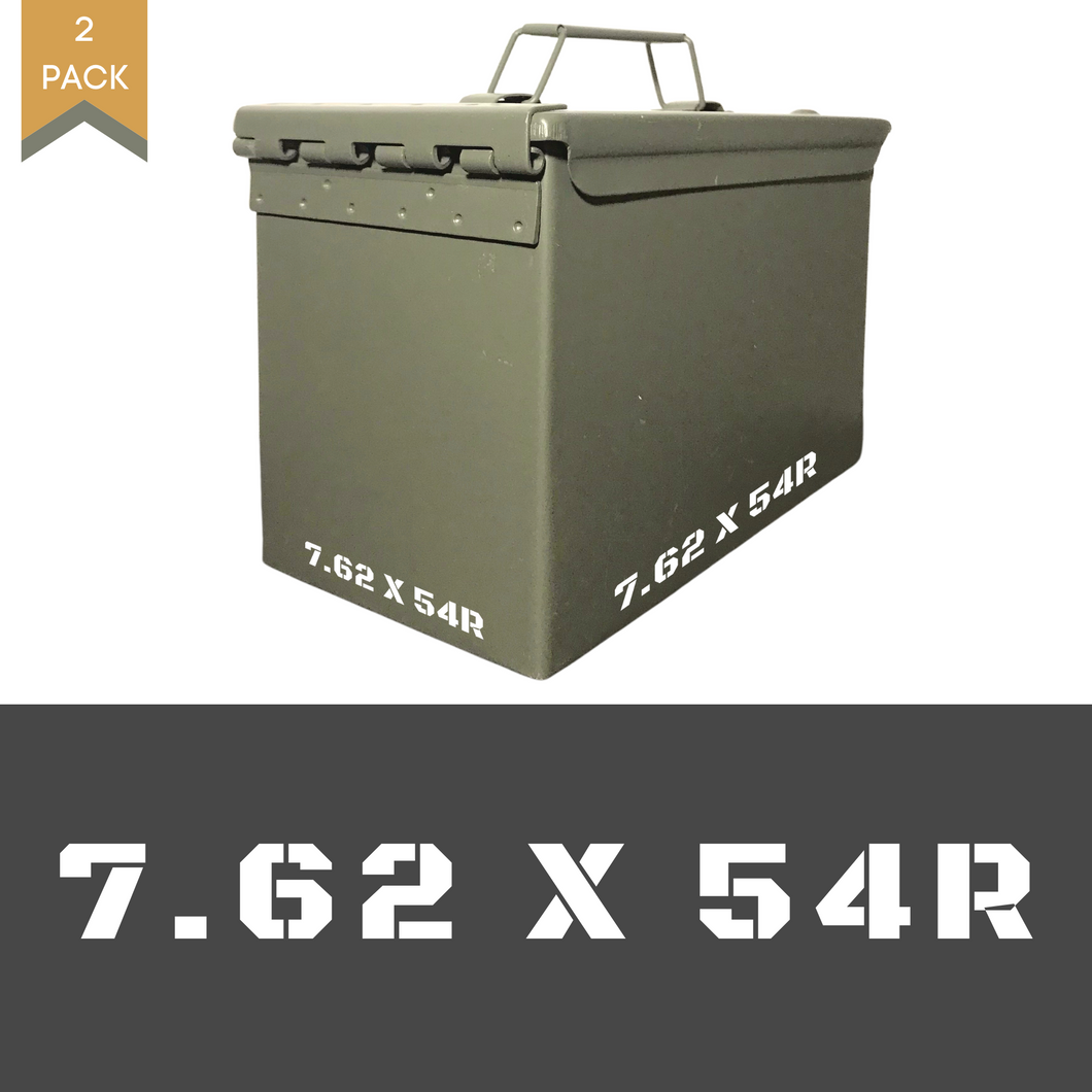 7.62 x 54R Ammo Can Decal (2 Pack)