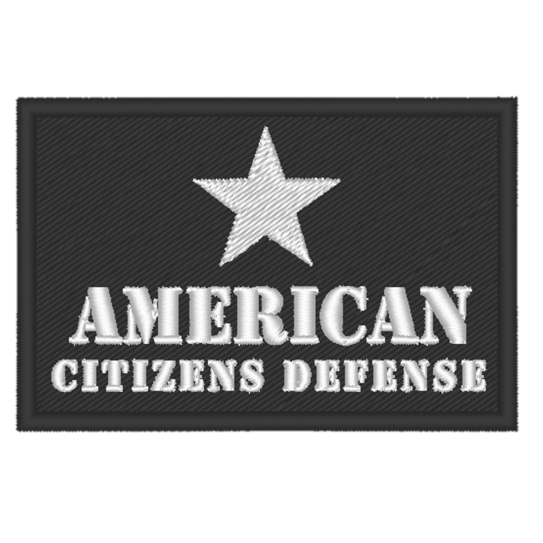 American Citizens Defense Embroidered Patch