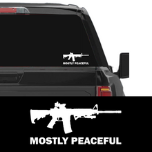 Load image into Gallery viewer, Mostly Peaceful AR15 Window Decal
