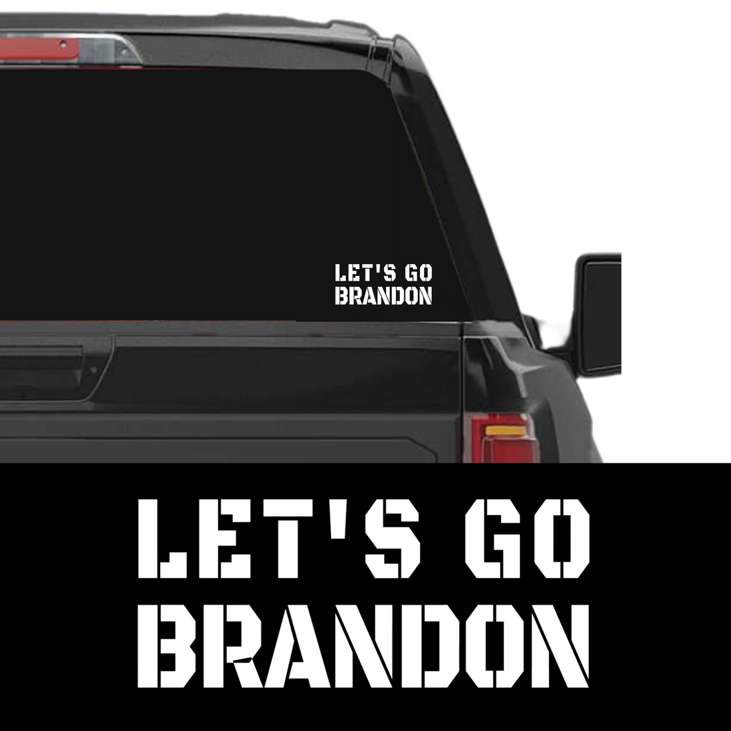 Let's Go Brandon Window Decal