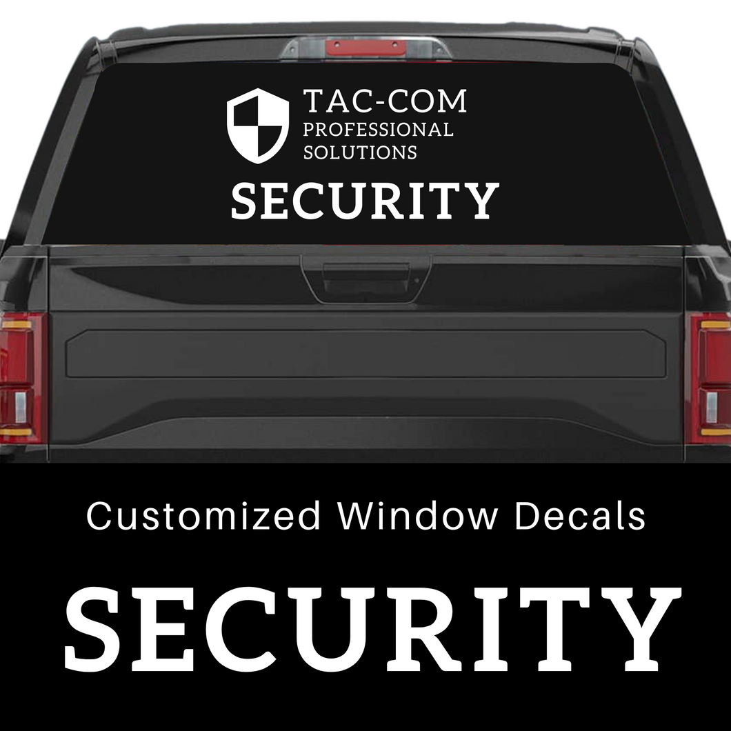Custom Security Window Decal