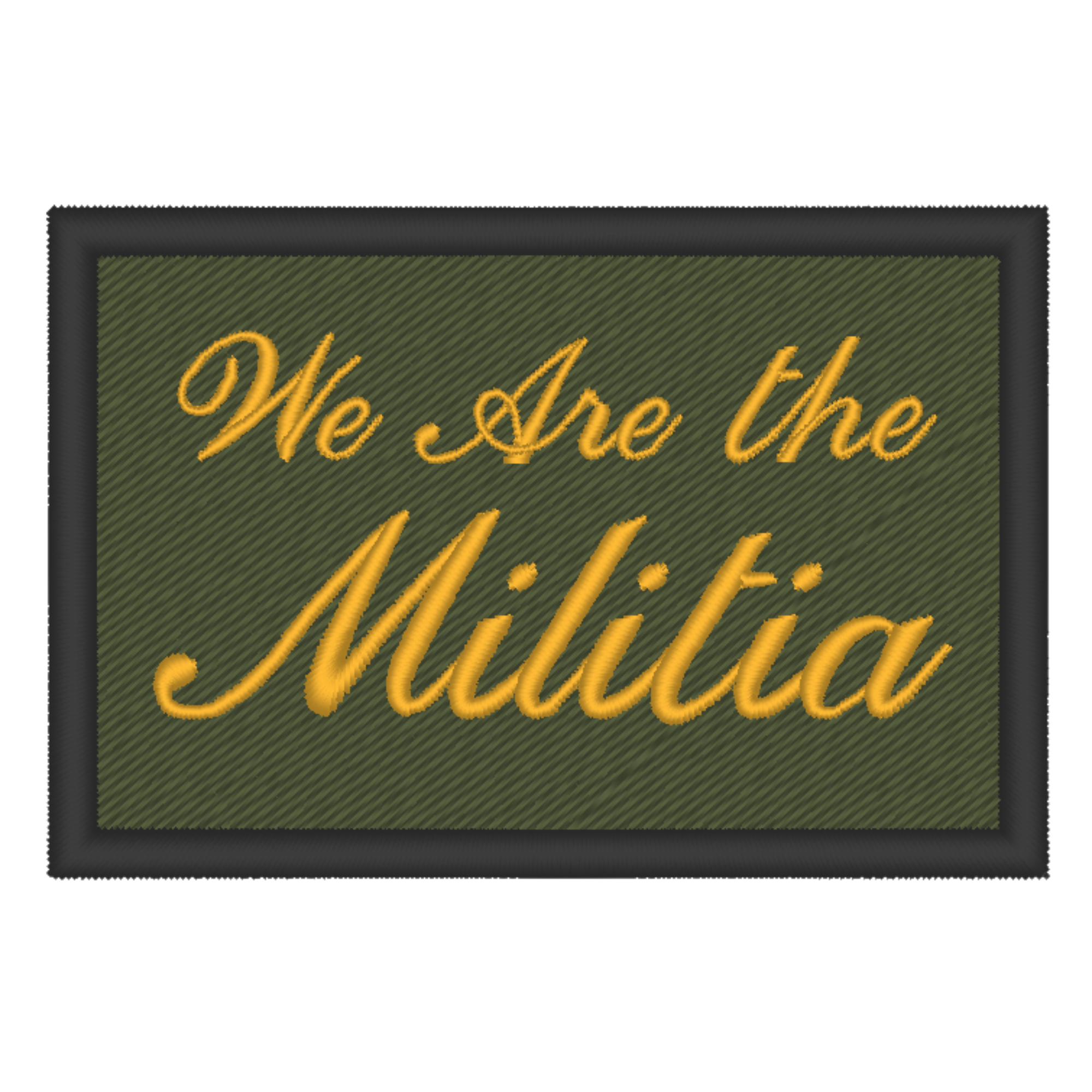 We Are the Militia Plate Carrier Patch – American Citizens Defense