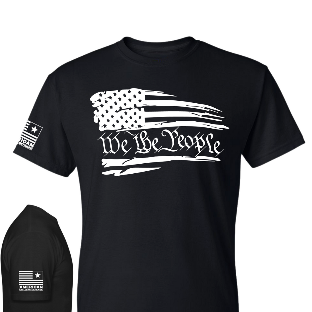 We The People T-Shirt - Black & White