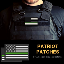 Load image into Gallery viewer, Thin Green Line Embroidered Patch
