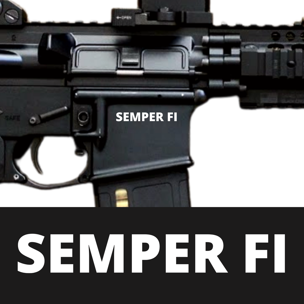 Semper Fi AR Decal