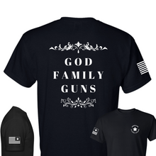 Load image into Gallery viewer, God, Family &amp; Guns T-Shirt
