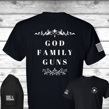 Load image into Gallery viewer, God, Family &amp; Guns T-Shirt
