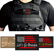 Load image into Gallery viewer, Let&#39;s Go Brandon Weathered Flag Embroidered Patch
