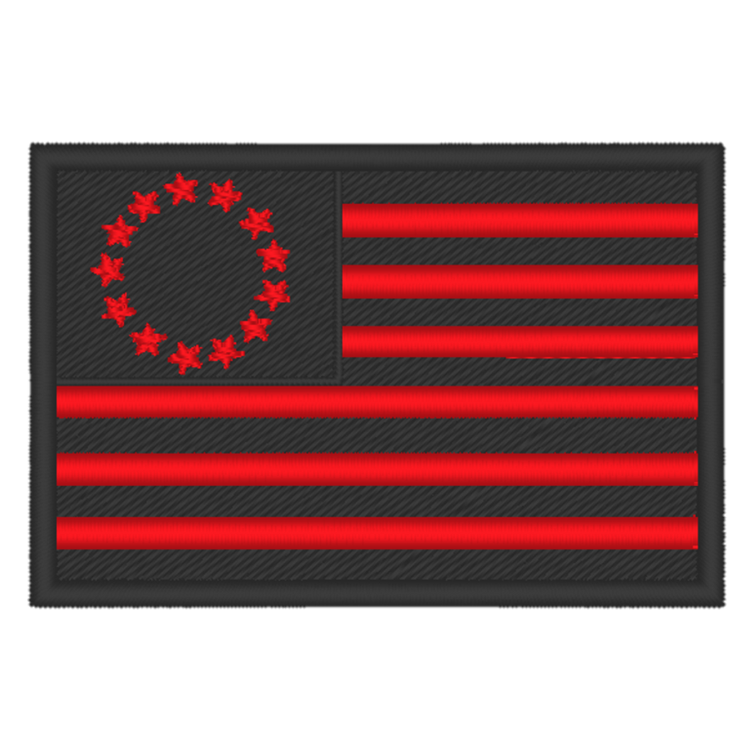 Modified Flag - 13 Stars Embroidered Patch