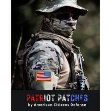 Load image into Gallery viewer, Reverse American Flag - Backwards Flag - Embroidered Plate Carrier Patch
