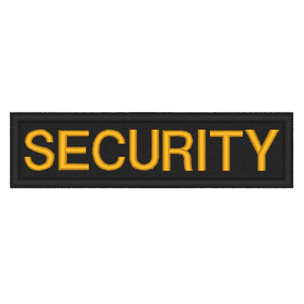 Security Embroidered Patch
