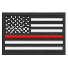 Load image into Gallery viewer, Thin Red Line Firefighter Embroidered Patch
