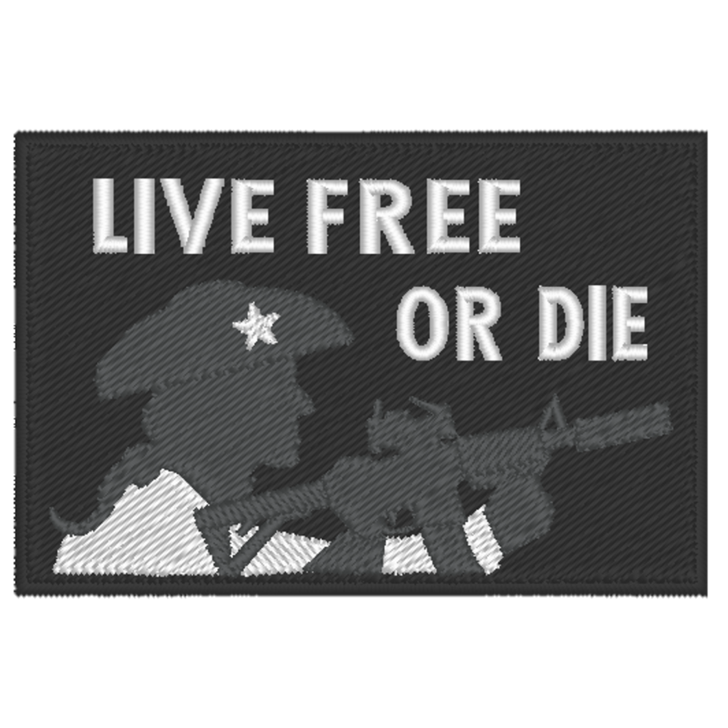 Live Free or Die Embroidered Patch
