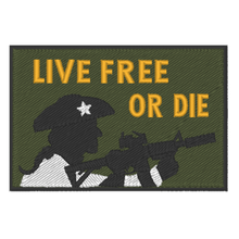 Load image into Gallery viewer, Live Free or Die Embroidered Patch
