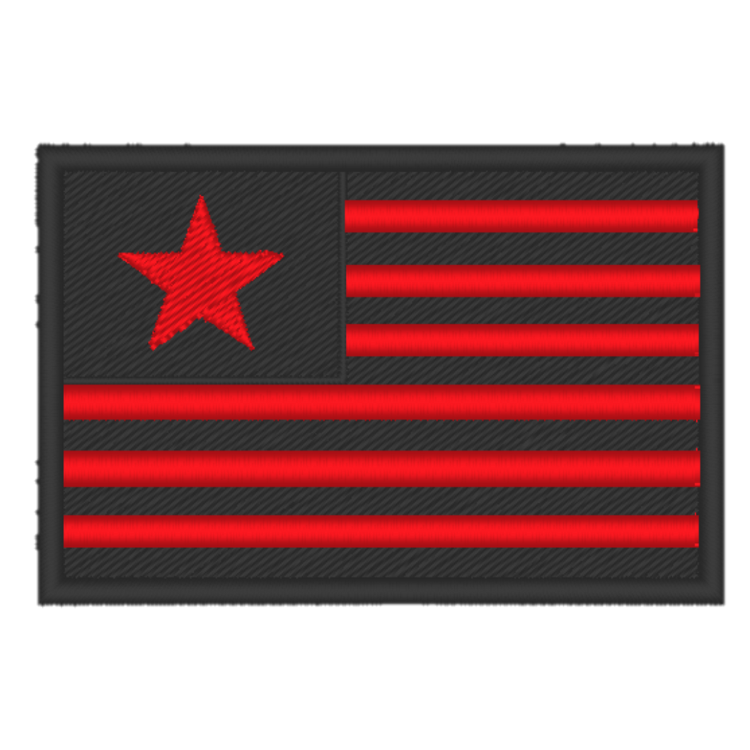 Single Star Flag Embroidered Patch