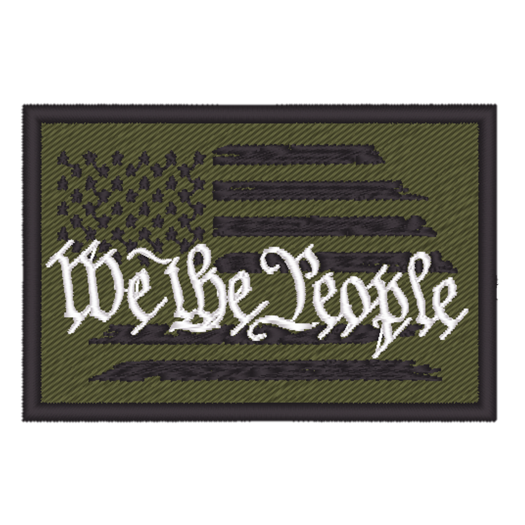 We the People Flag Embroidered Patch